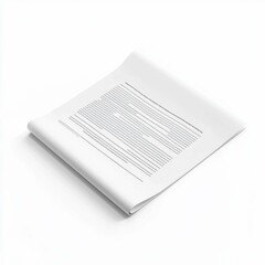 Blank notebook page with lines and minimalistic design aesthetic