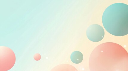 Pastel Circles Abstract Background