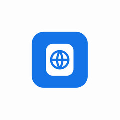 passport book icon sign vector