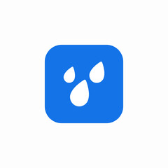 rainy weather icon sign vector