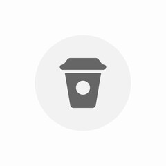 takeaway cuop icon sign vector