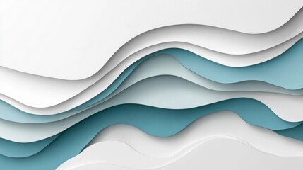 Abstract Layered Waves Background
