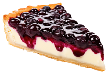 PNG Blueberry cheese pie cheesecake dessert fruit.