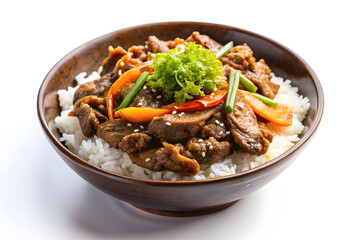Delicious Asian Beef Rice Bowl with Vegetables