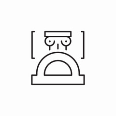 pillar construction icon sign vector