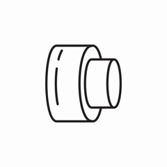 pipe insulation icon sign vector