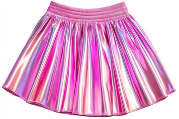 Pink skirt isolated on white background