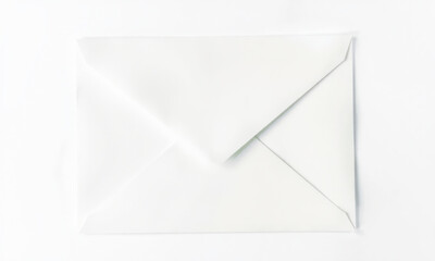 clean, white envelope mockup on plain background, perfect for branding or design projects. Ideal for showcasing stationery or invitations