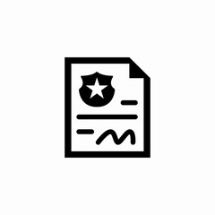 authority document icon sign vector