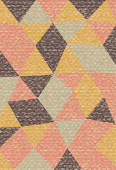Fototapeta premium Geometrical Carpet Vector modern Pattern with texture and trending colors in high resolution 