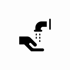 hand washing icon sign vector