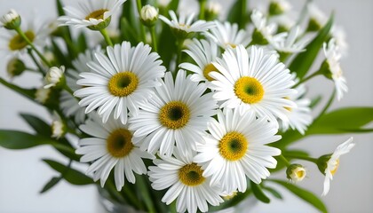 Fototapeta premium a vase filled with lots of white flowers
