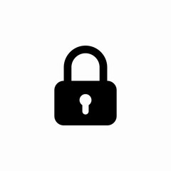 safe lock icon sign vector