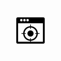 web target icon sign vector