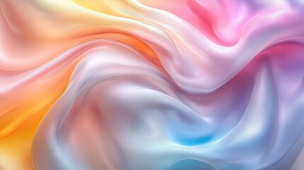 Obraz premium Abstract Pastel Fabric Draped Swirls Soft Hues