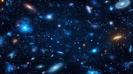 Cosmic Tapestry A Dense Field of Galaxies, Astronomy Image, Deep Space, Universe Exploration Keywords Galaxy clusters, cosmology