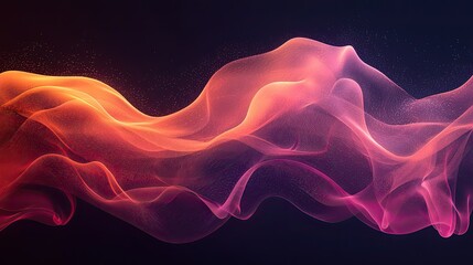 Obraz premium Abstract Flowing Waves of Light and Color