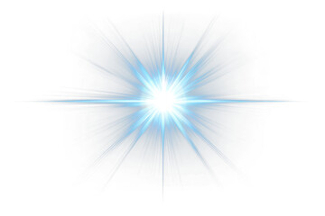 PNG Narrow star light flare effect starburst lighting.