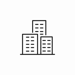 company buildings icon sign vector