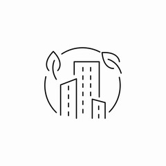 green building solutions icon sign vector