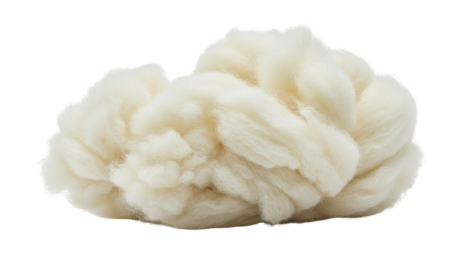 A Fluffy White Sheep Wool Bundle