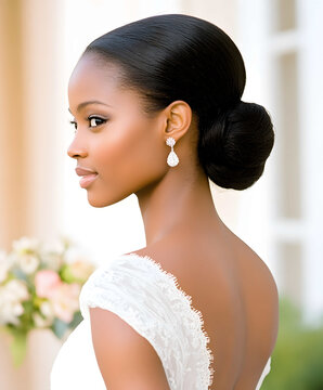 Elegant Bride's Wedding Hairstyle