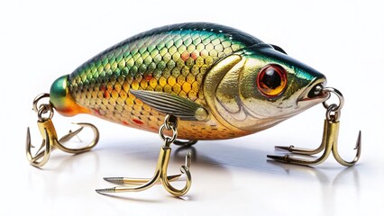 Vintage Fishing Wobbler Isolated on White Background