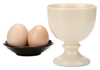 PNG Pottery off-white Egg cup egg goblet glass.