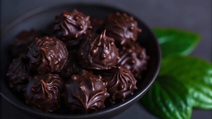 Chocolates in a bowl