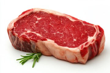 Obraz premium Steak meat food beef isolated on white background