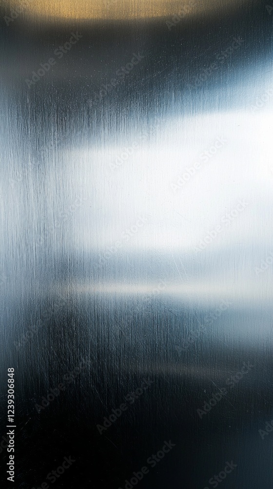 Poster a smooth, polished stainless steel surface reflects ambient light, creating a captivating interplay 
