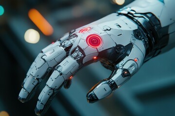 Cyborg hand showcases advanced robotic technology and design