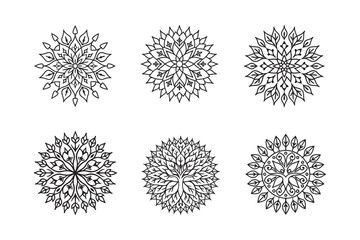 Obraz premium Tree mandala bundle for spiritual and creative projects