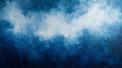 Obraz premium Abstract Blue and White Watercolor Texture Background