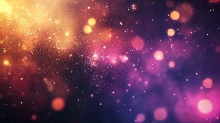 Naklejka premium Abstract Colorful Bokeh Background with Glowing Lights