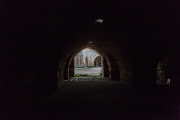Obraz premium Syria Krak des Chevaliers castle on a cloudy summer day