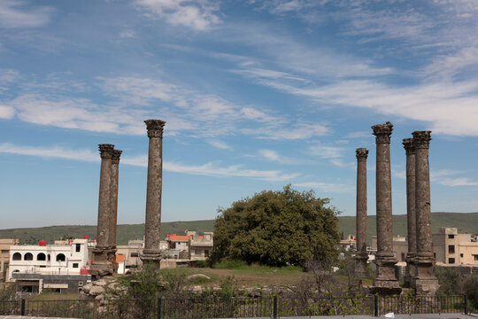 Syria Busra on a cloudy summer day