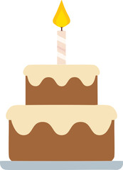 Happy birthday Cake Vector, Cake Illustration