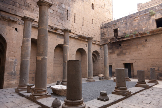 Syria Busra on a cloudy summer day