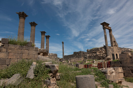 Syria Busra on a cloudy summer day
