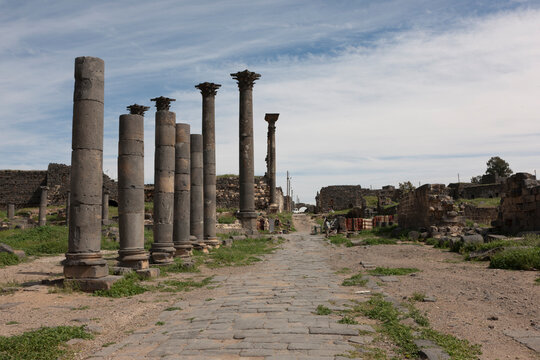 Syria Busra on a cloudy summer day
