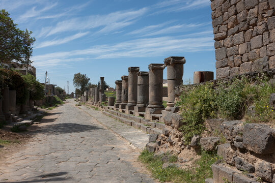 Syria Busra on a cloudy summer day