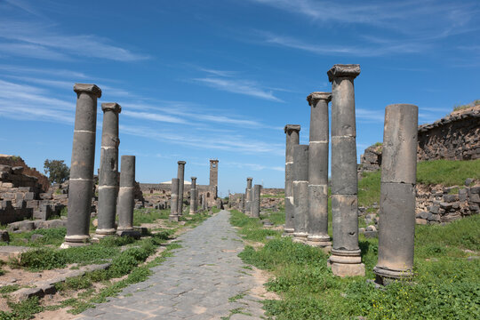 Syria Busra on a cloudy summer day