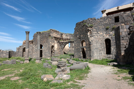Syria Busra on a cloudy summer day