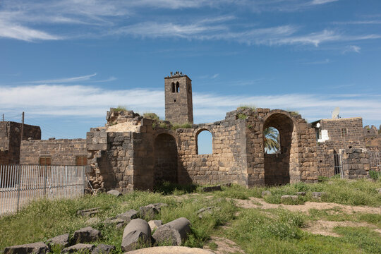 Syria Busra on a cloudy summer day