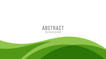 Fototapeta premium Abstract green wave business background. Vector illustration