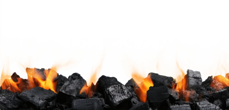 PNG Charcoal For Barbecue flames coals background.