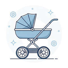 baby carriage vector