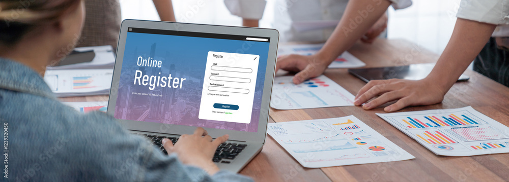 Poster online registration form for brisk form filling on the internet website