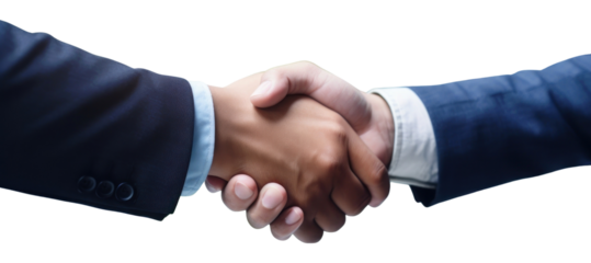 PNG Businessmen shaking hands partnership handshake collaboration.